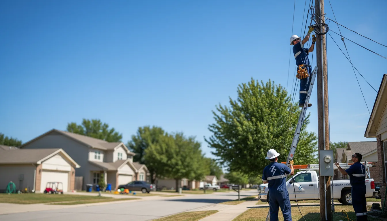 Residential electrician providing installation services in Sanderson, TX